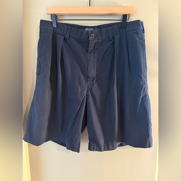 Polo by Ralph Lauren Blue Flat Front Shorts - Picture 1 of 8